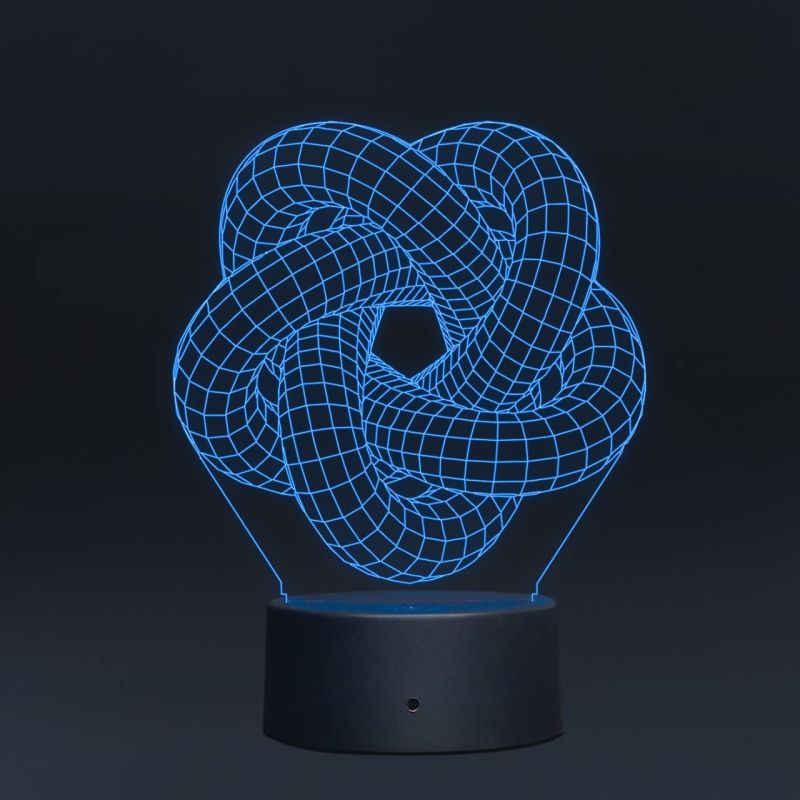 3D Illusion Led Night lamp for Home Decor Light 7 Color Changing Light with Remote Control